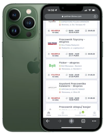 Aplikacja mobilna do obsługi zleceń pracowniczych